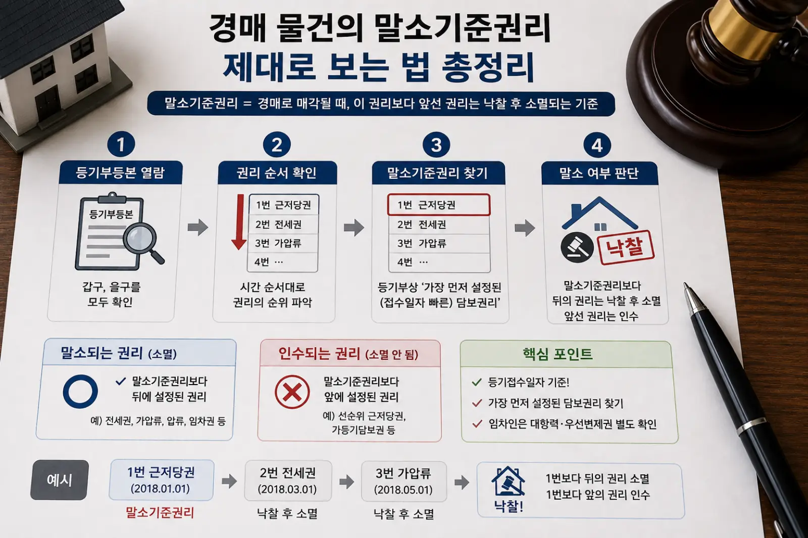법원경매 말소기준권리 찾는 법과 낙찰 전 권리분석 핵심 체크포인트