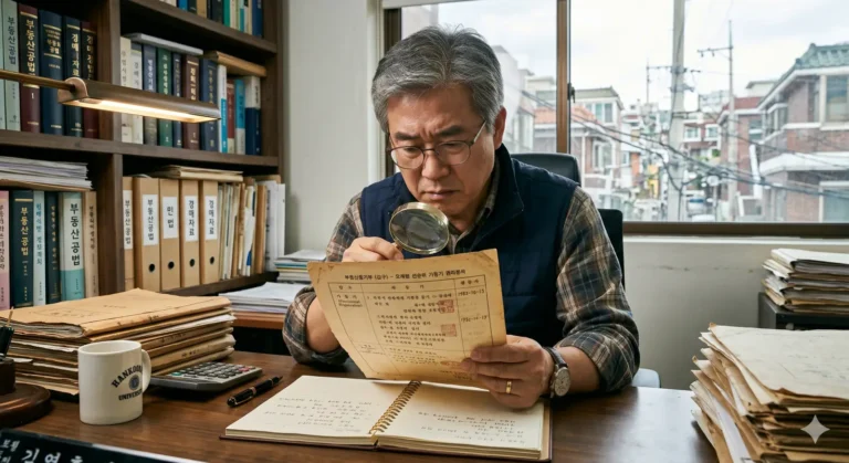 오래된 선순위 가등기를 검토하는 입찰자